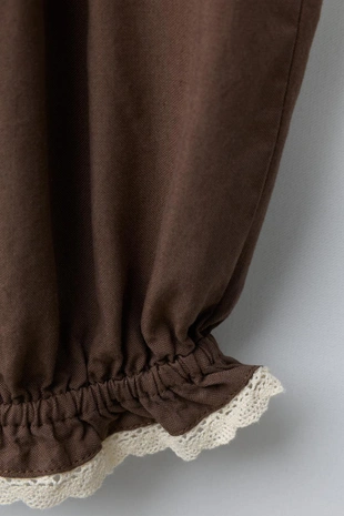 Брюки-бомбачи с кружевом- Заказать в России