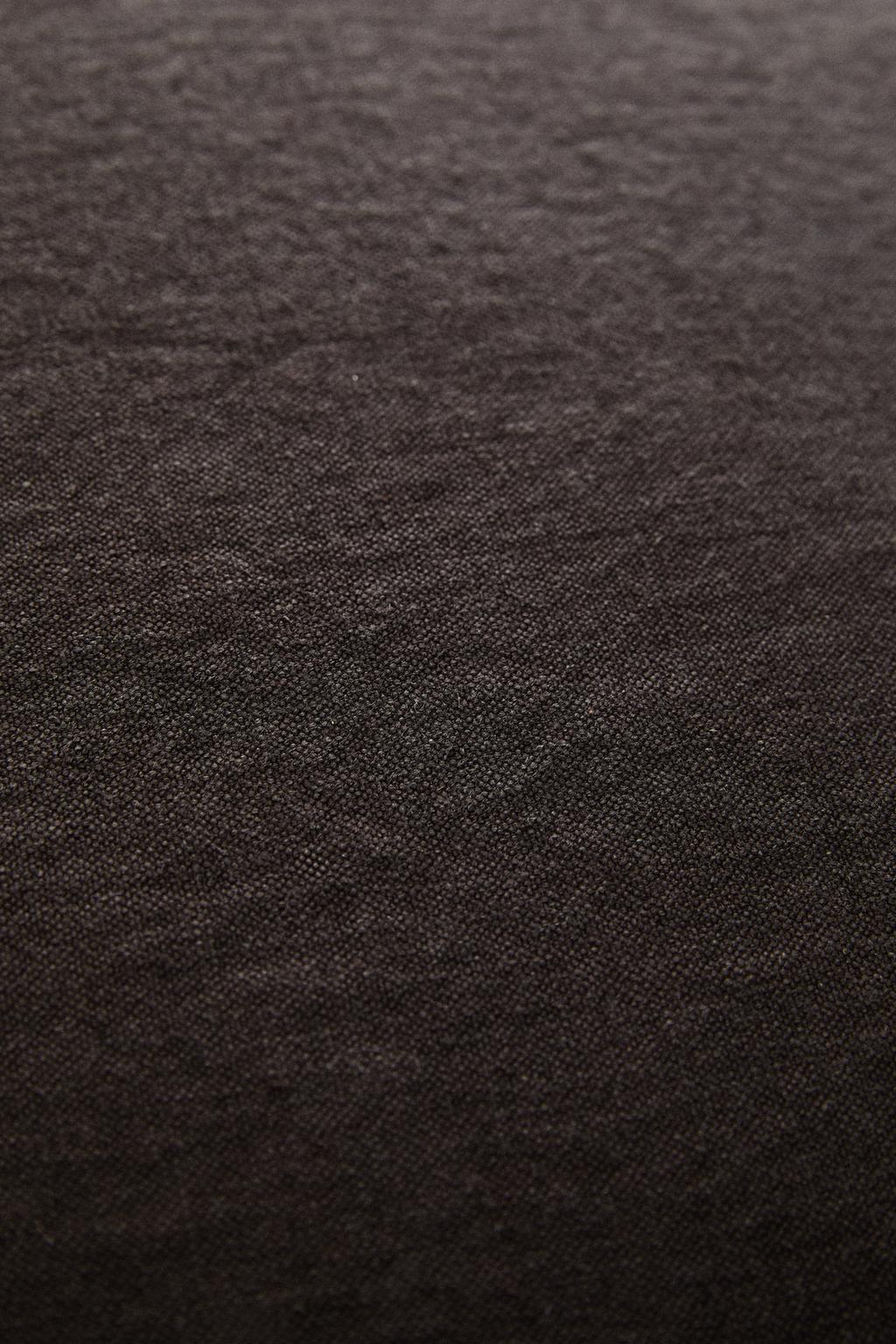 Пуф с съемным чехлом из вымытого льна