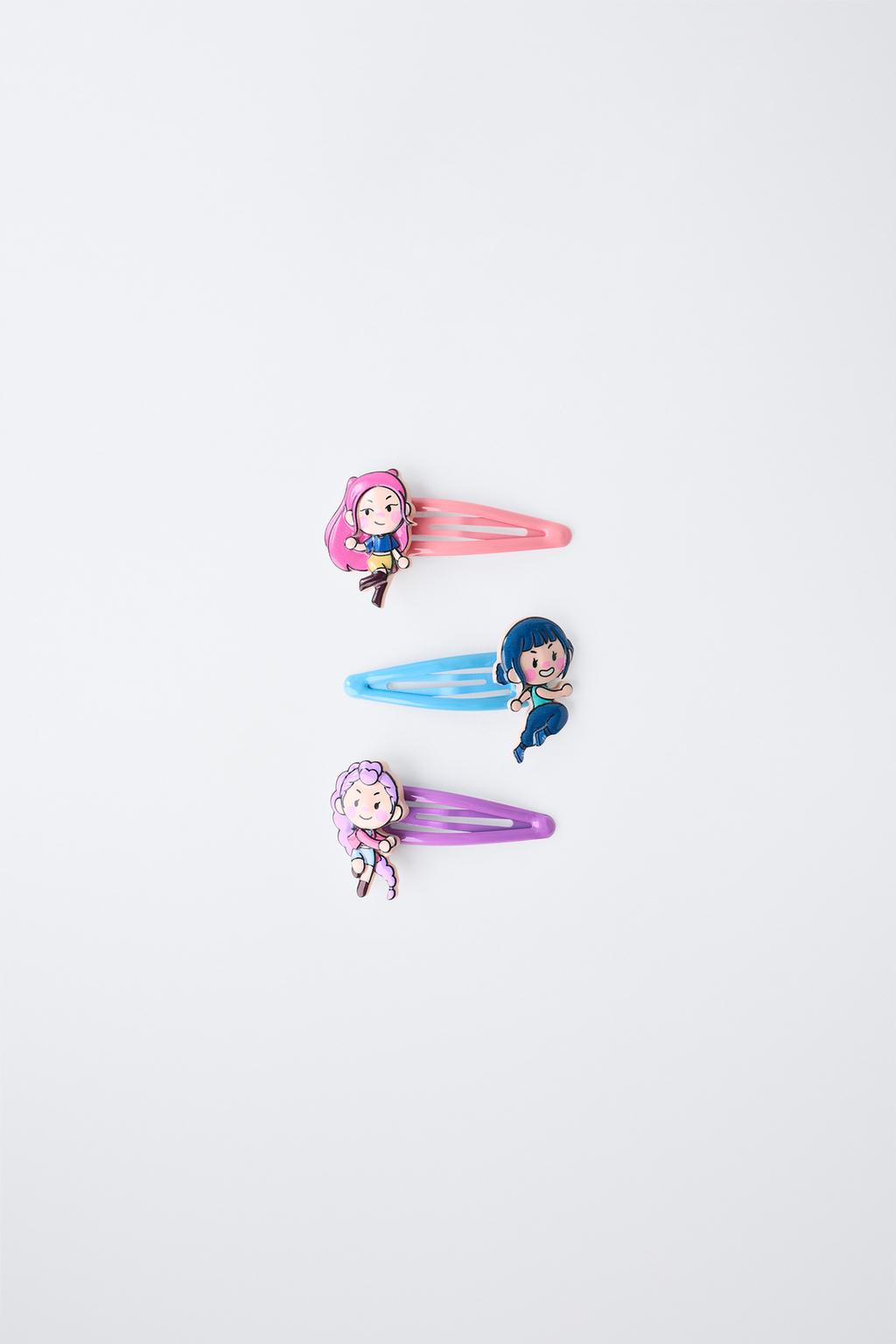 НАБОР ИЗ ТРЕХ ЗАКОЛОК ДЛЯ ВОЛОС KPOP DEMON HUNTERS™ NETFLIX ©