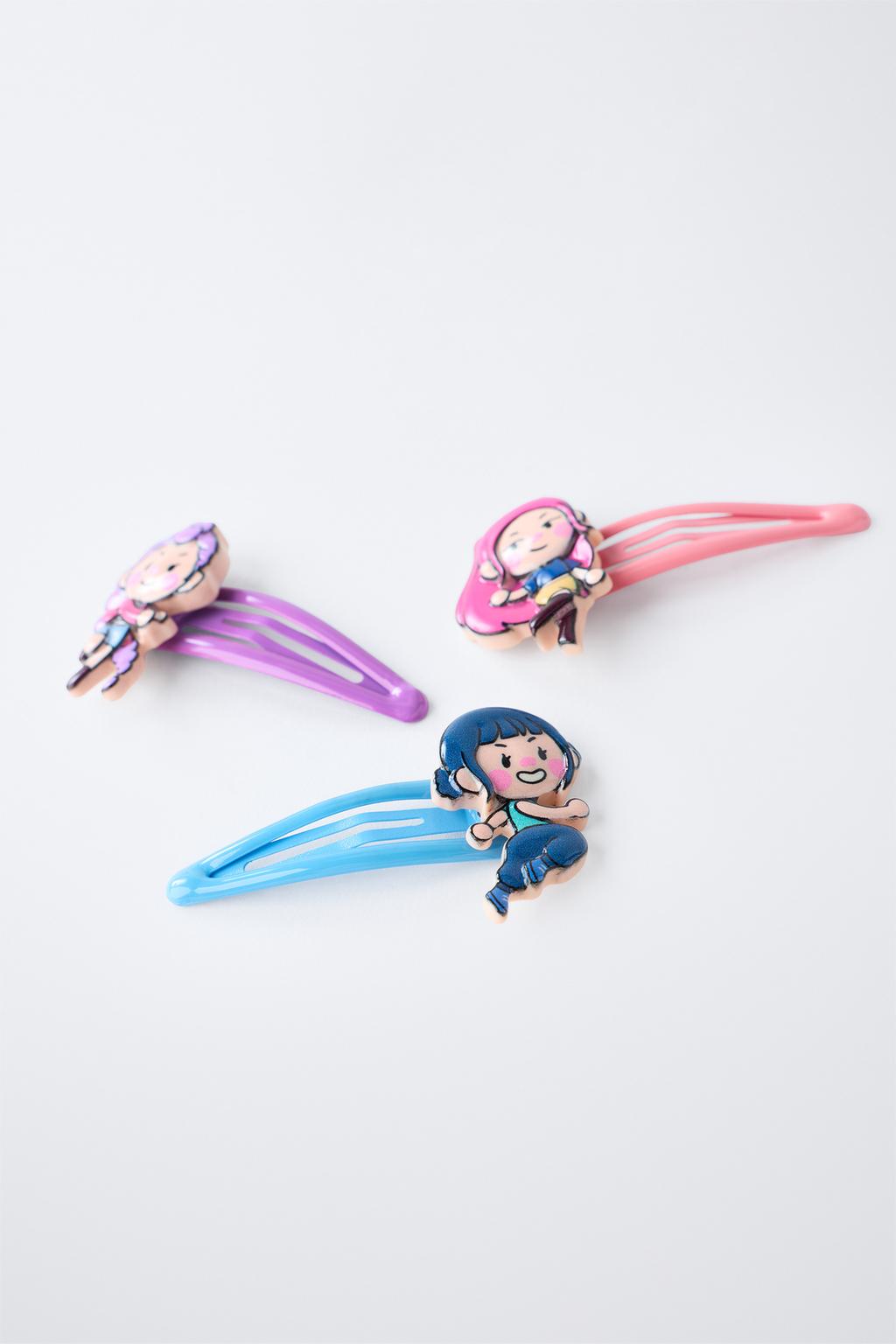 НАБОР ИЗ ТРЕХ ЗАКОЛОК ДЛЯ ВОЛОС KPOP DEMON HUNTERS™ NETFLIX ©