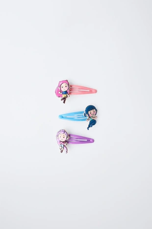 Набор из трех заколок для волос KPOP DEMON HUNTERS™ NETFLIX ©- Заказать в России