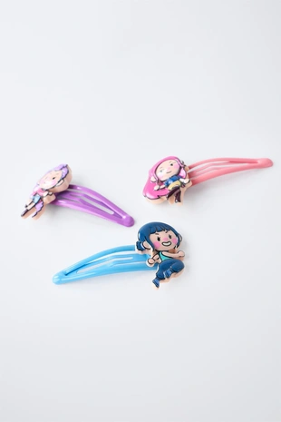 Набор из трех заколок для волос KPOP DEMON HUNTERS™ NETFLIX ©- Заказать в России