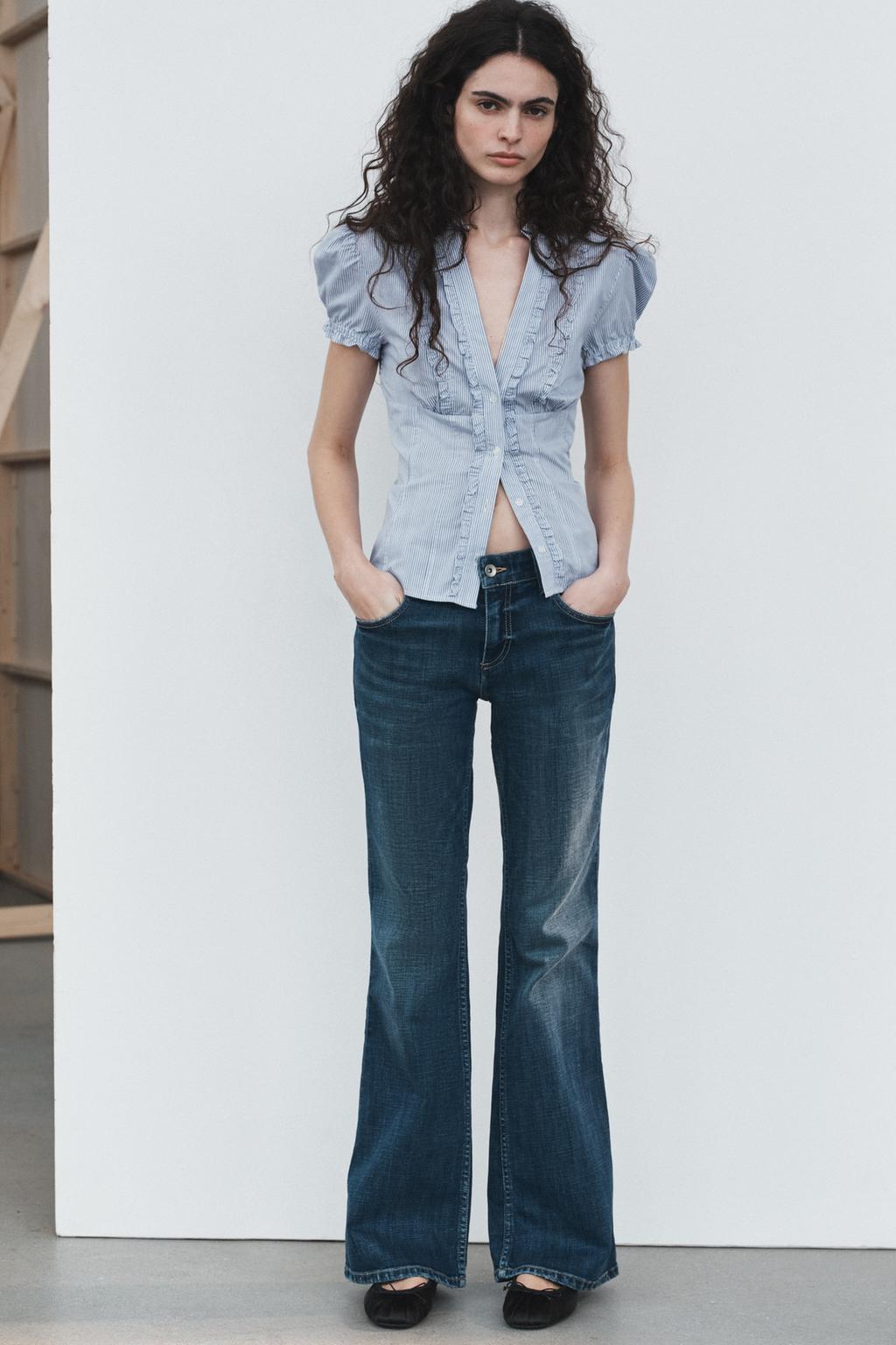 ДЖИНСЫ TRF BOOTCUT С НИЗКОЙ ПОСАДКОЙ