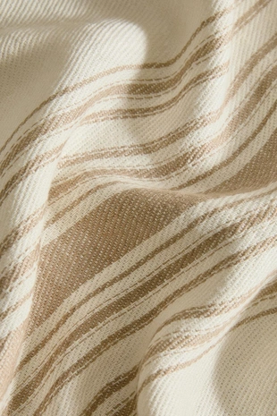 Плед из льна в полоску- Заказать в России