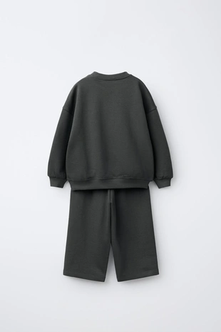 Купить Zara Комплект джоггеры, толстовка и брюки с надписью