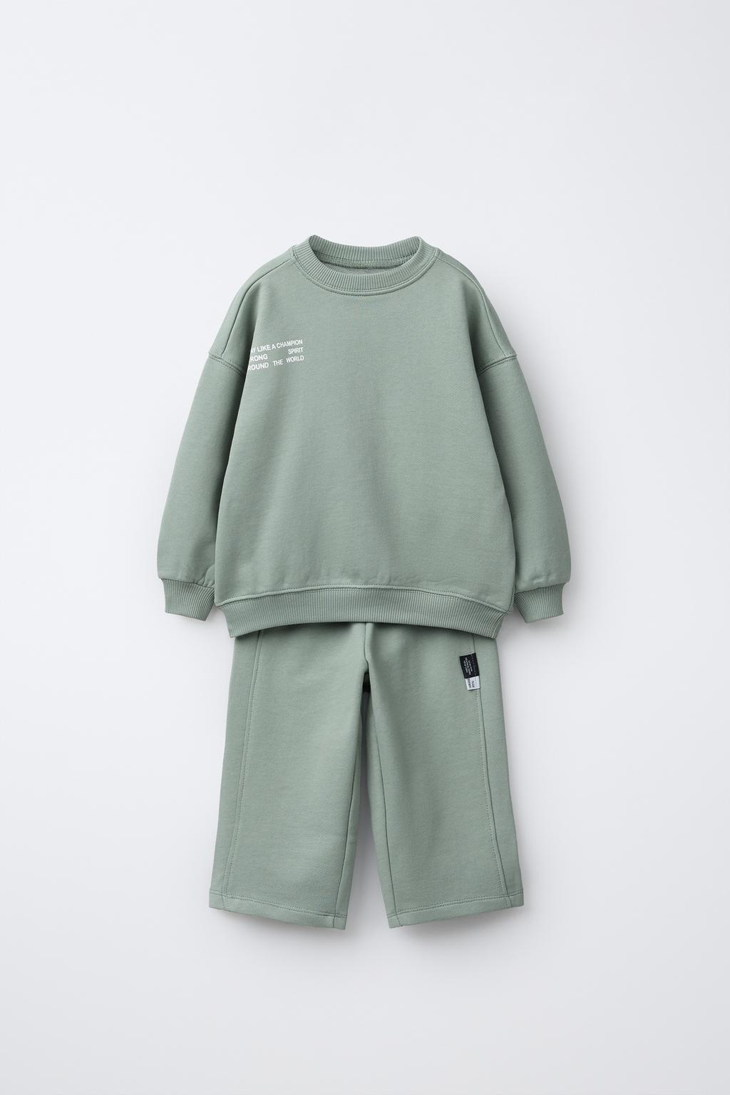 КОМПЛЕКТ ДЖОГГИНГ: ТОЛСТОВКА И БРЮКИ С НАДПИСЬЮ