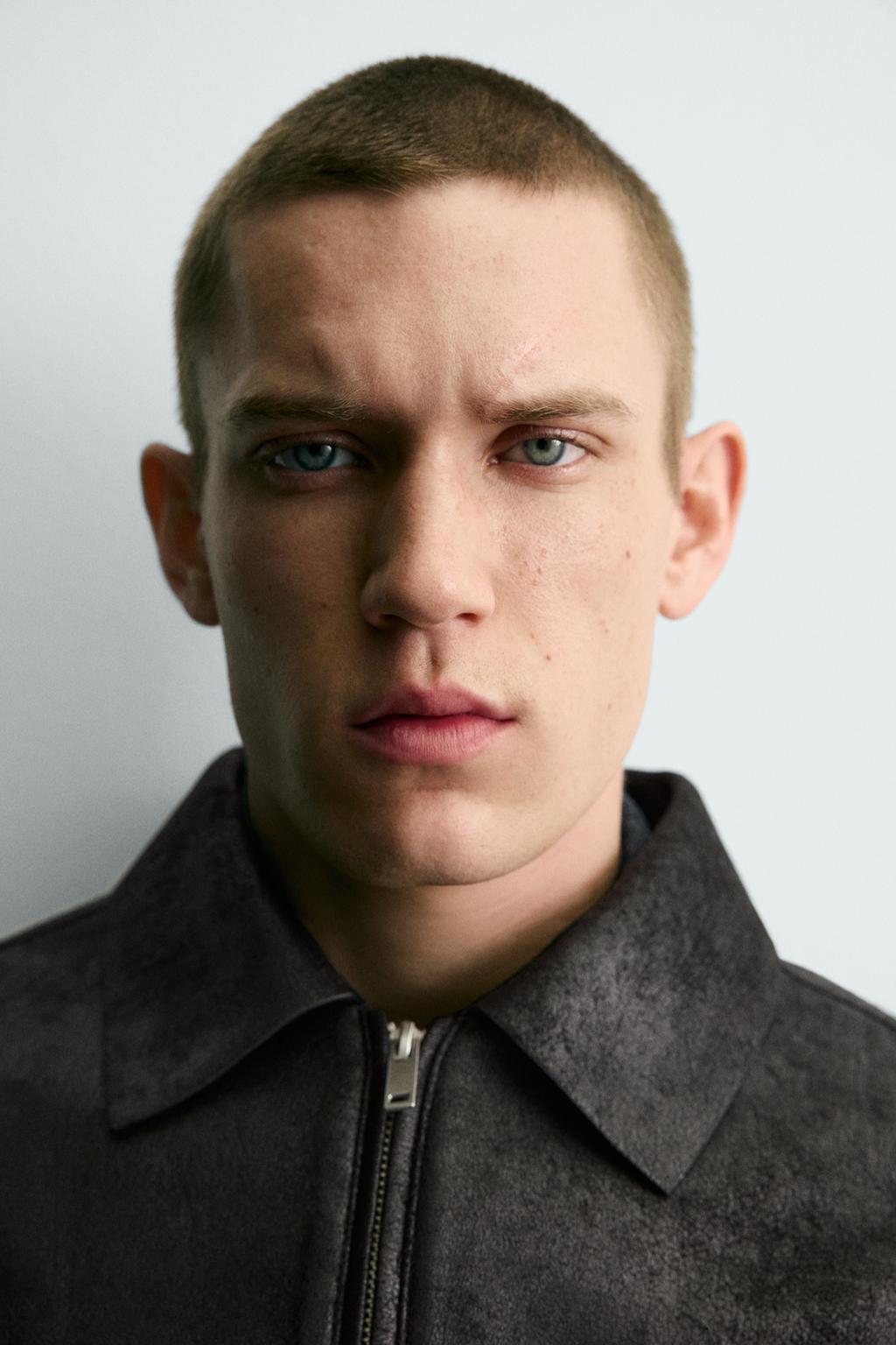 КУРТКА ИЗ ИСКУССТВЕННОЙ КОЖИ С ЭФФЕКТОМ ПОТЕРТОСТИ