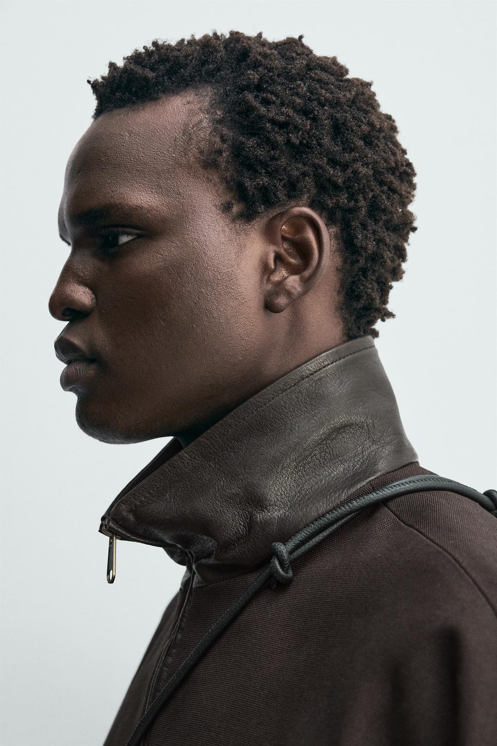 КУРТКА С КОМБИНИРОВАННЫМ ВОРОТНИКОМ