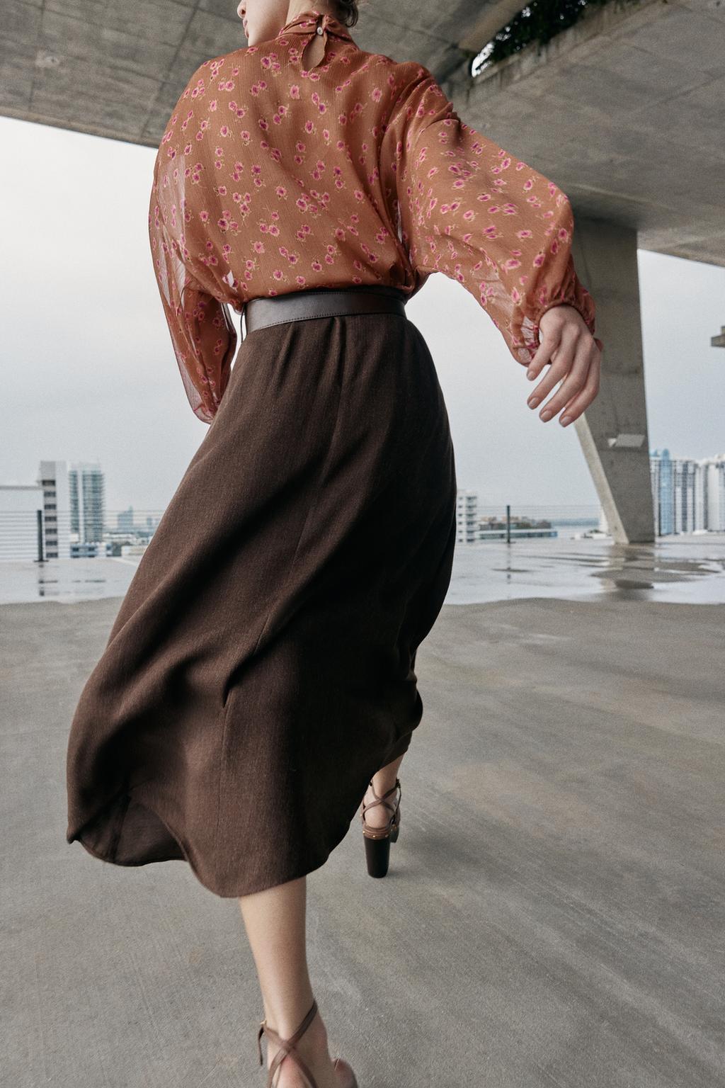 РУБАШКА С ПРИНТОМ И БАНТОМ