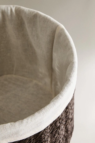 Круглая корзина с хлопковой подкладкой- Заказать в России