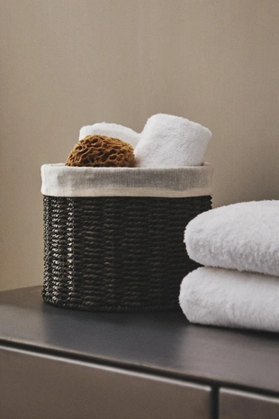 Круглая корзина с хлопковой подкладкой- Заказать в России