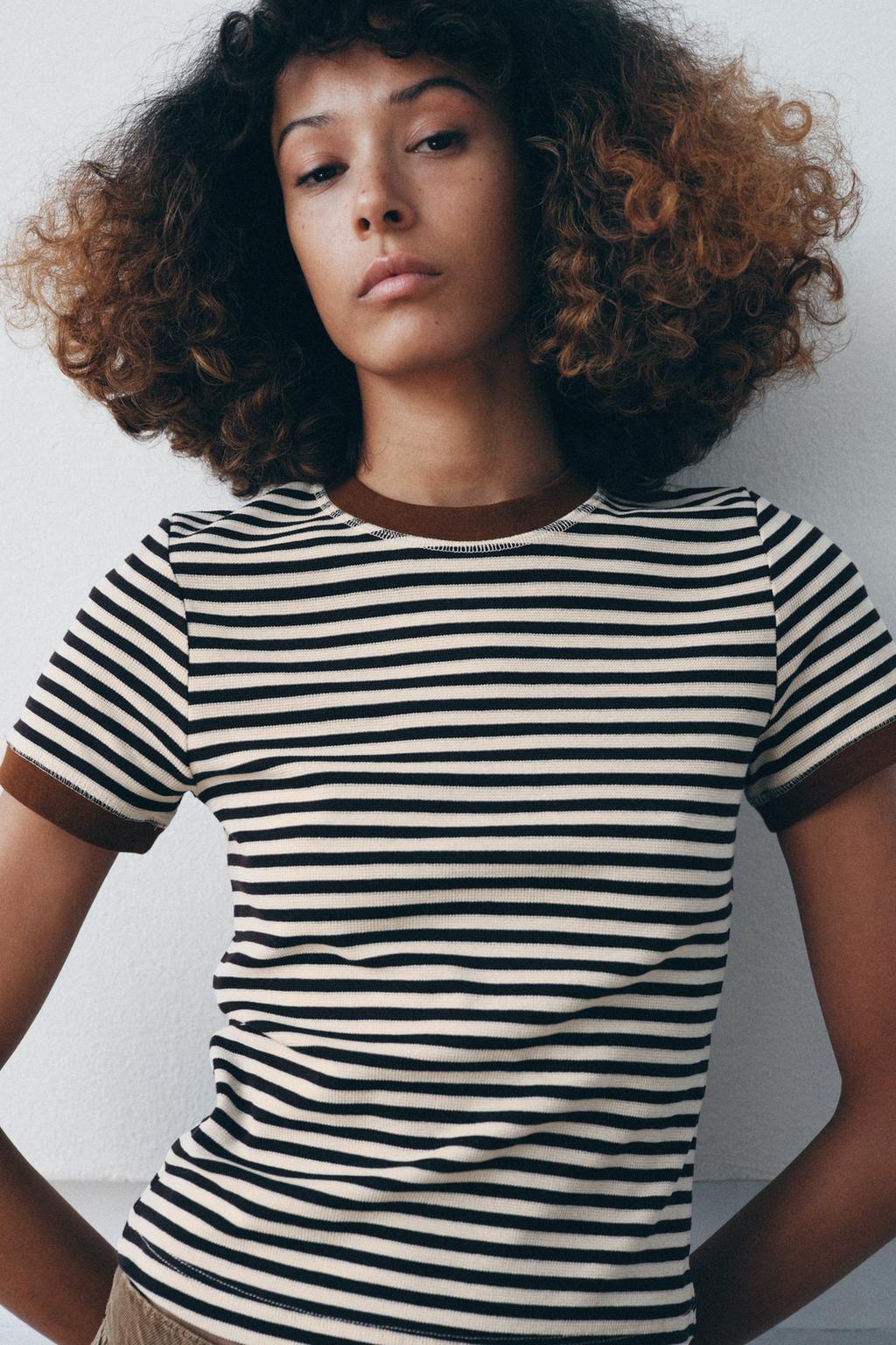 ФУТБОЛКА В ПОЛОСКУ С КОРОТКИМ РУКАВОМ