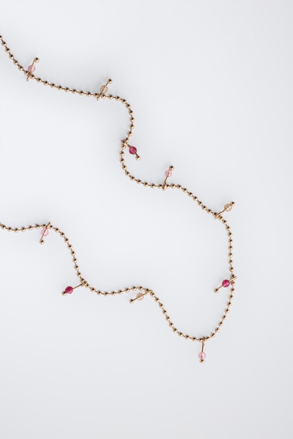 НАБОР ИЗ ДВУХ ЦЕПОЧЕК С ПОДВЕСКОЙ «КРУАССАН»