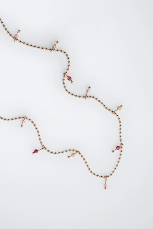 Набор из двух цепочек с подвеской «круассан»- Заказать в России