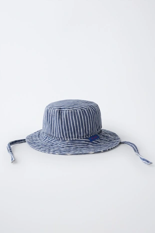 Панама из саржи в полоску- Заказать в России