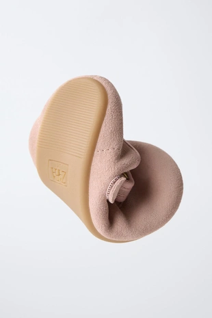 Pink | 8817/730/050 - Zara Балетки из натуральной кожи BAREFOOT