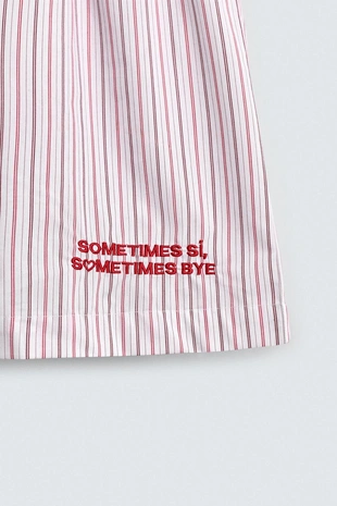 Трусы-боксеры из поплина с вышивкой- Заказать в России