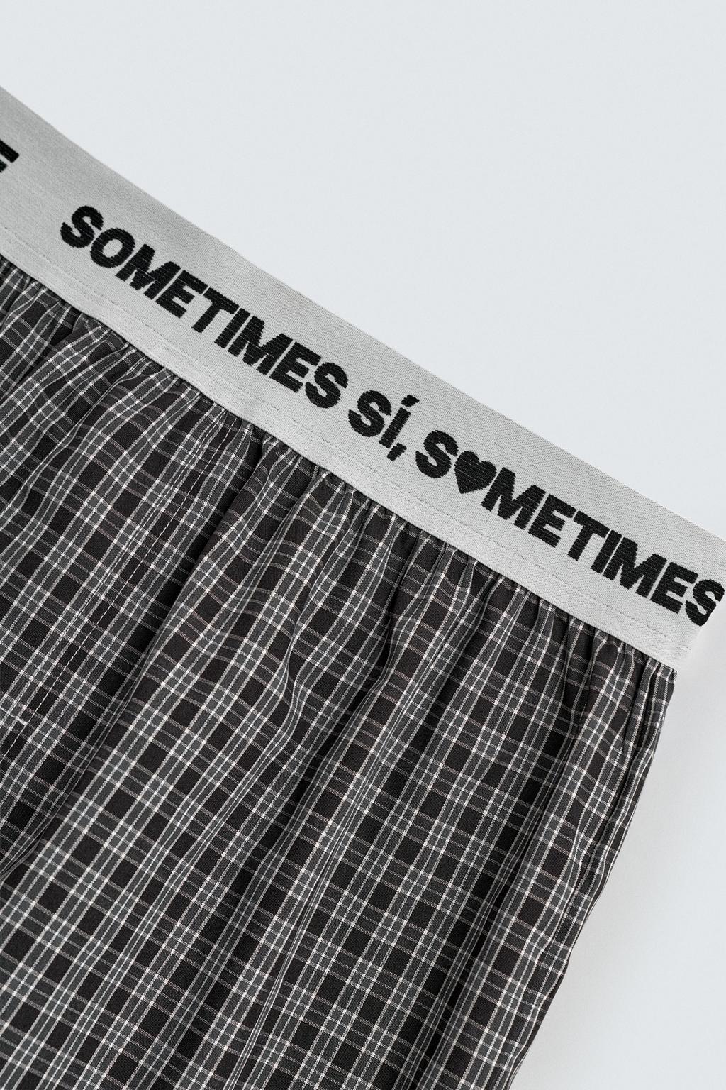 ТРУСЫ-БОКСЕРЫ ИЗ ПОПЛИНА С ЖАККАРДОВЫМ ПОЯСОМ