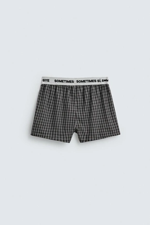 Трусы-боксеры из поплина с жаккардовым поясом- Заказать в России