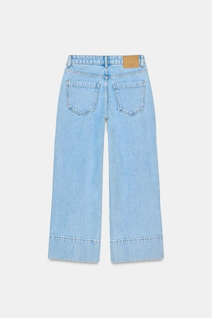 Джинсы Z1975 WIDE-LEG CROPPED с высокой посадкой- Заказать в России