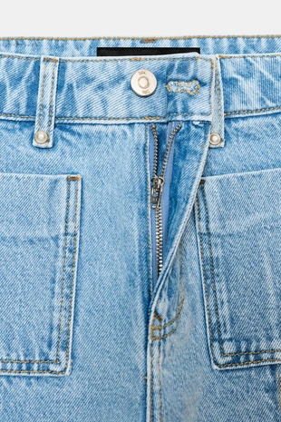 Джинсы Z1975 WIDE-LEG CROPPED с высокой посадкой- Заказать в России