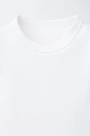 Однотонная футболка из интерлока- Заказать в России