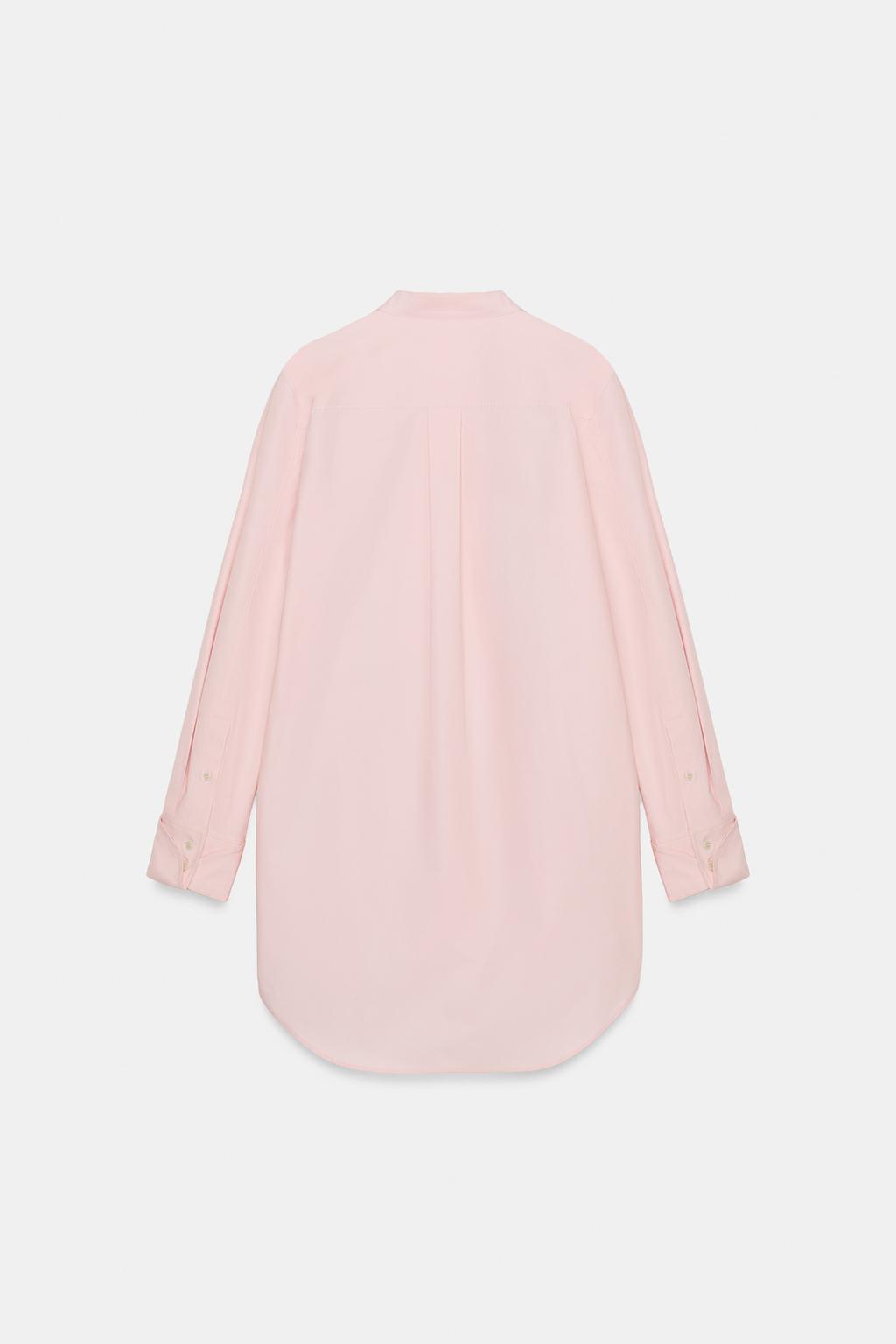 АСИММЕТРИЧНАЯ РУБАШКА ИЗ ПОПЛИНА — ZW COLLECTION