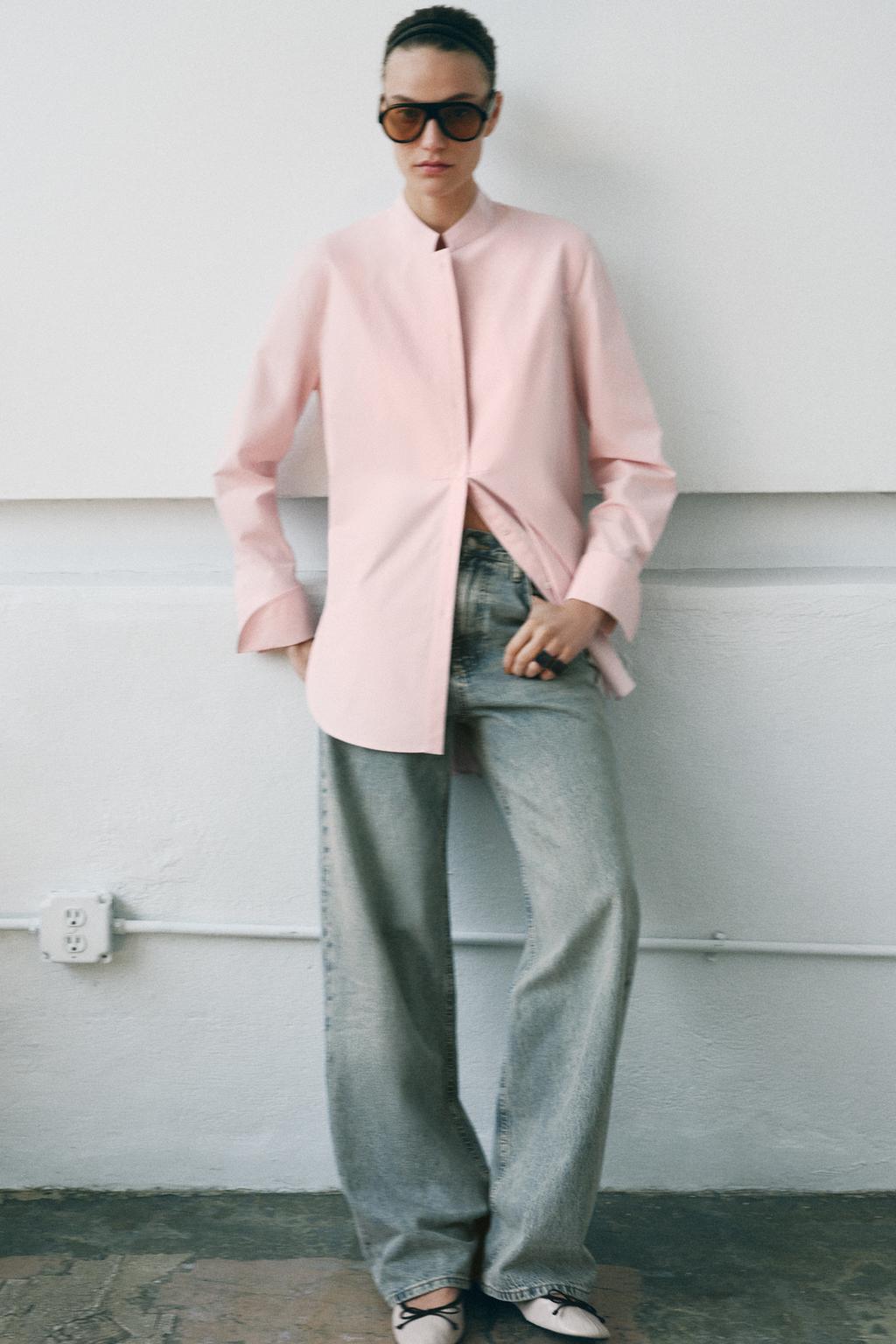 АСИММЕТРИЧНАЯ РУБАШКА ИЗ ПОПЛИНА — ZW COLLECTION