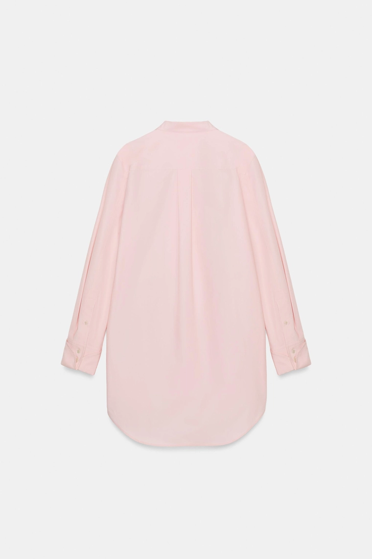 Асимметричная рубашка из поплина Zara «ZW»