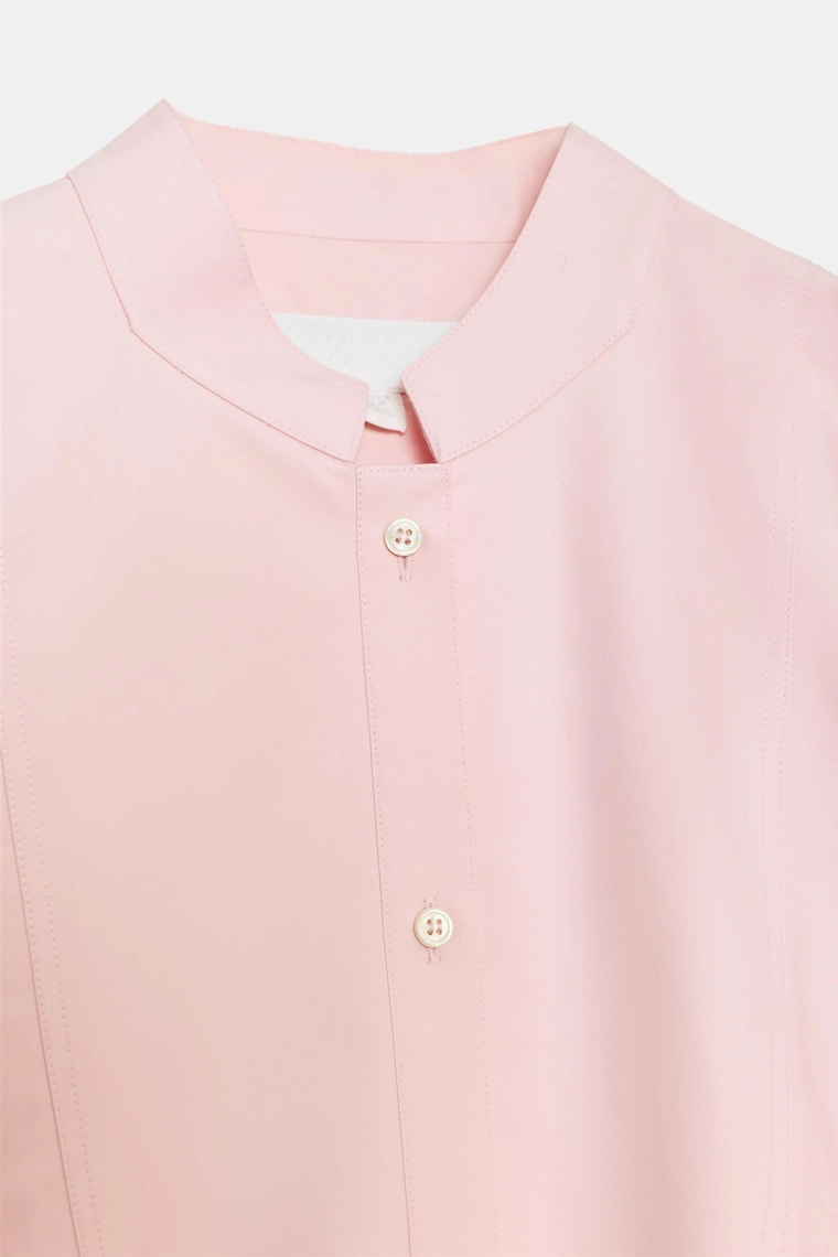 Асимметричная рубашка из поплина Zara «ZW»