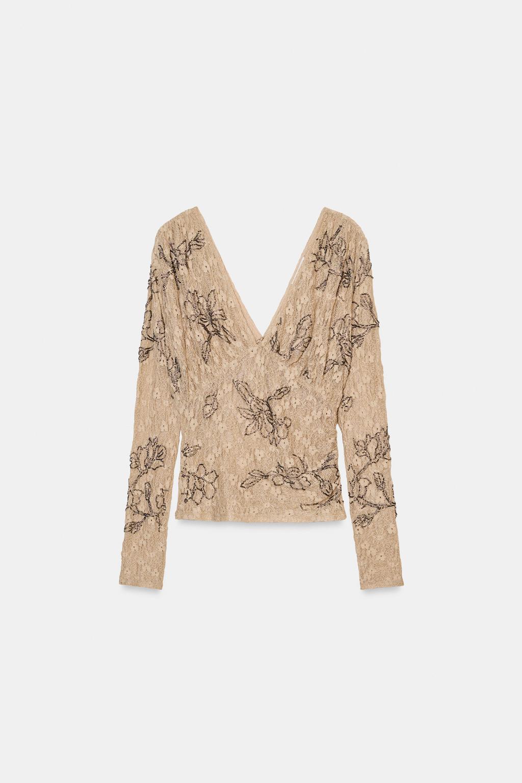 ТОП С ВЫШИВКОЙ И БУСИНАМИ