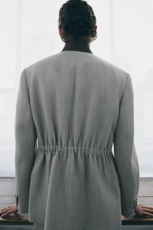 Блейзер с контрастным воротником — ZW COLLECTION- Заказать в России