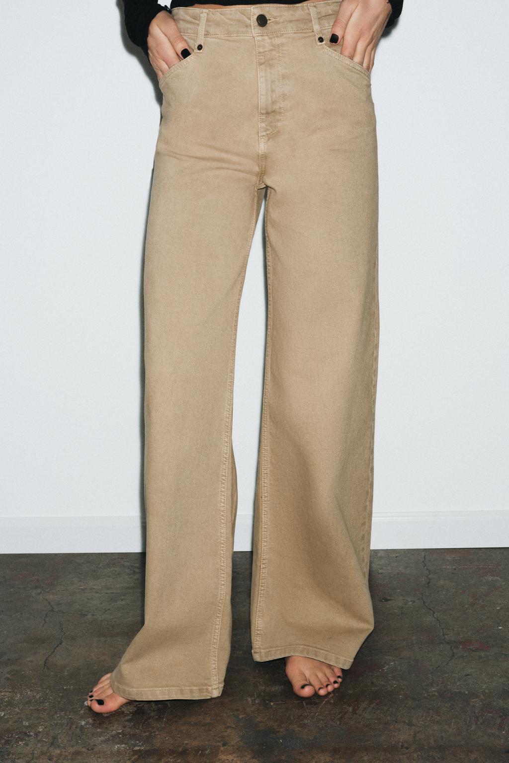 ДЖИНСЫ WIDE LEG С ВЫСОКОЙ ПОСАДКОЙ — ZW COLLECTION