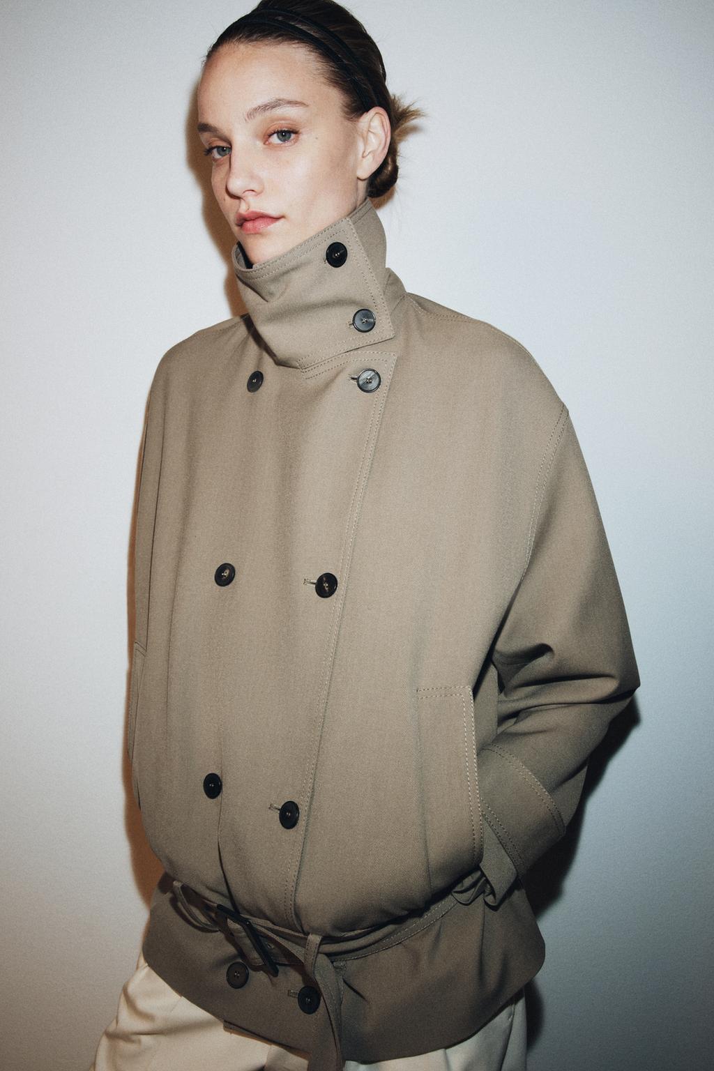 ЖАКЕТ СВОБОДНОГО КРОЯ С ПОЯСОМ — ZW COLLECTION