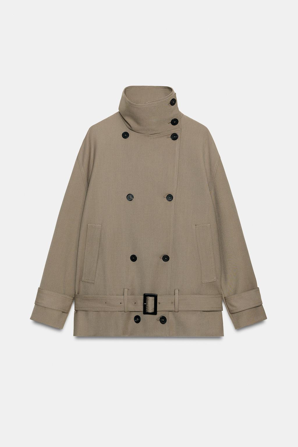 ЖАКЕТ СВОБОДНОГО КРОЯ С ПОЯСОМ — ZW COLLECTION