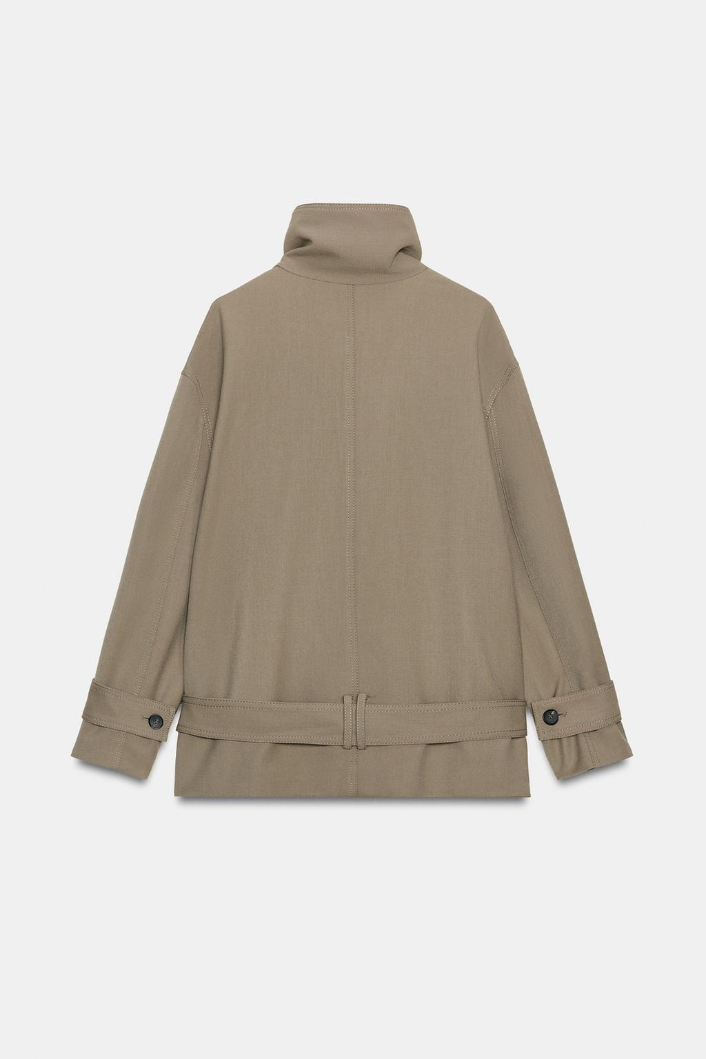 ЖАКЕТ СВОБОДНОГО КРОЯ С ПОЯСОМ — ZW COLLECTION