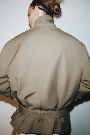 Жакет свободного кроя с поясом — ZW COLLECTION- Заказать в России