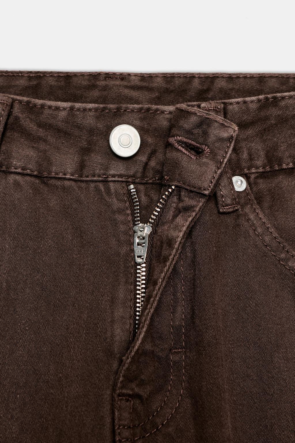 ДЖИНСЫ TRF BALLOON СО СРЕДНЕЙ ПОСАДКОЙ И ШЛЁВКАМИ