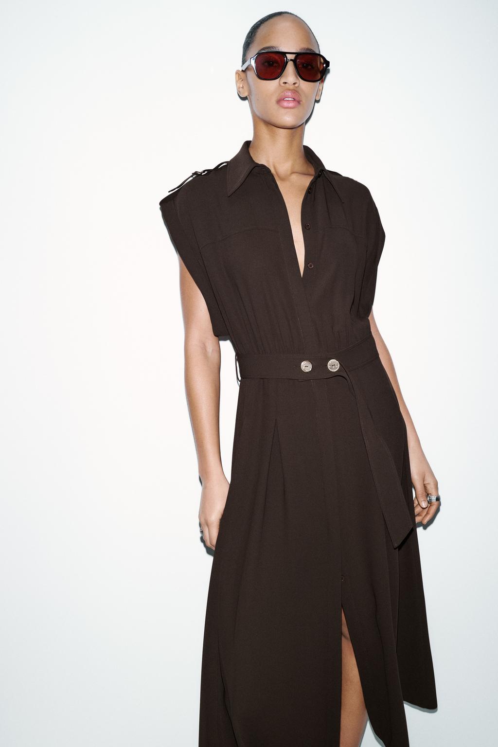 ПЛАТЬЕ МИДИ С ПОЯСОМ