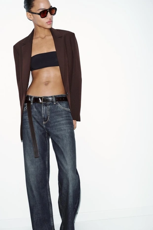 Прямой блейзер с подплечниками- Заказать в России