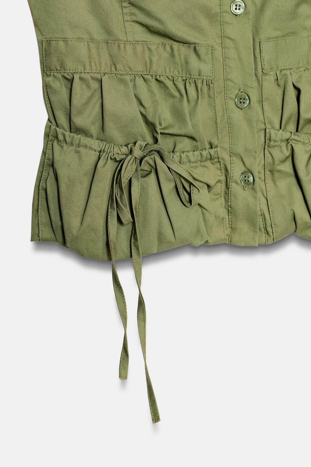 ТОП ИЗ ГАБАРДИНА С КАРМАНАМИ