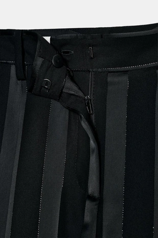 Брюки JACQUARD в полоску с металлизированной нитью- Заказать в России