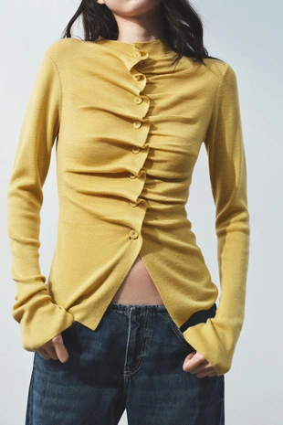 Драпированный кардиган- Заказать в России