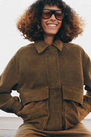 Куртка из замши коллекции ZW LIMITED EDITION- Заказать в России