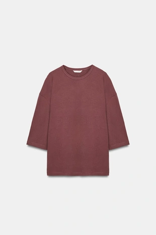 Футболка в стиле рустик с короткими рукавами- Заказать в России