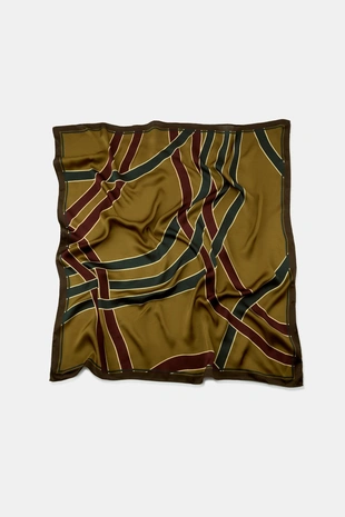 Шарф из 100% вискозы в полоску- Заказать в России