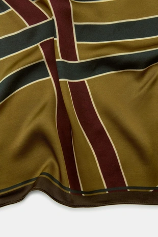 Шарф из 100% вискозы в полоску- Заказать в России