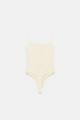 Тонкое боди на бретелях- Заказать в России