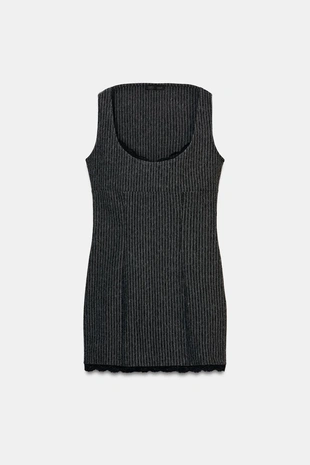 Короткое платье в полоску в дипломатическом стиле- Заказать в России