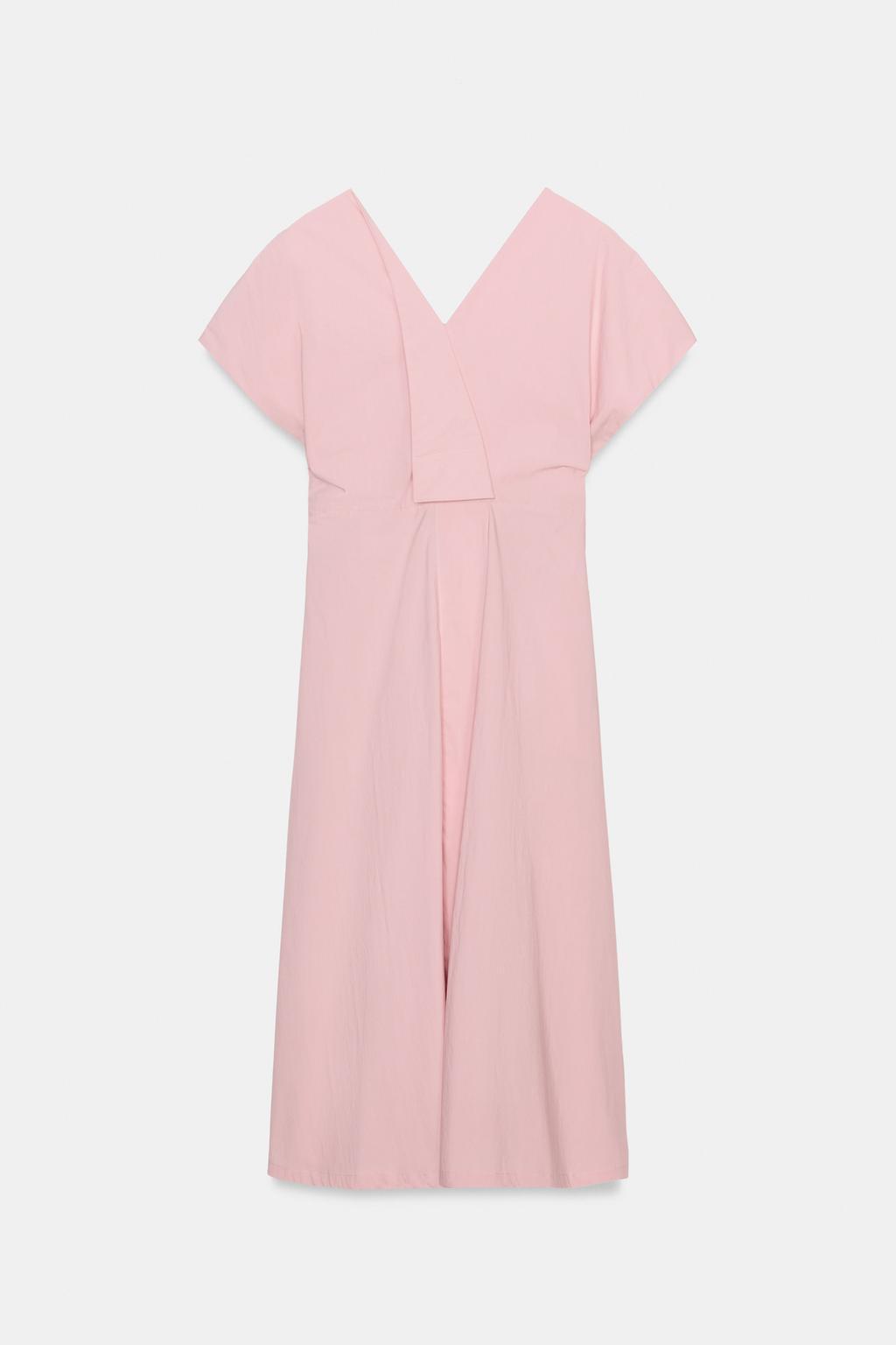 ПЛАТЬЕ ИЗ ПОПЛИНА СО СКЛАДКАМИ — ZW COLLECTION